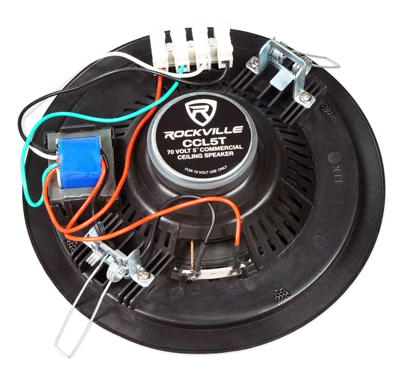 Amazon.com: Rockville CCL5T Black 5-inch 70V Commercial in-Ceiling